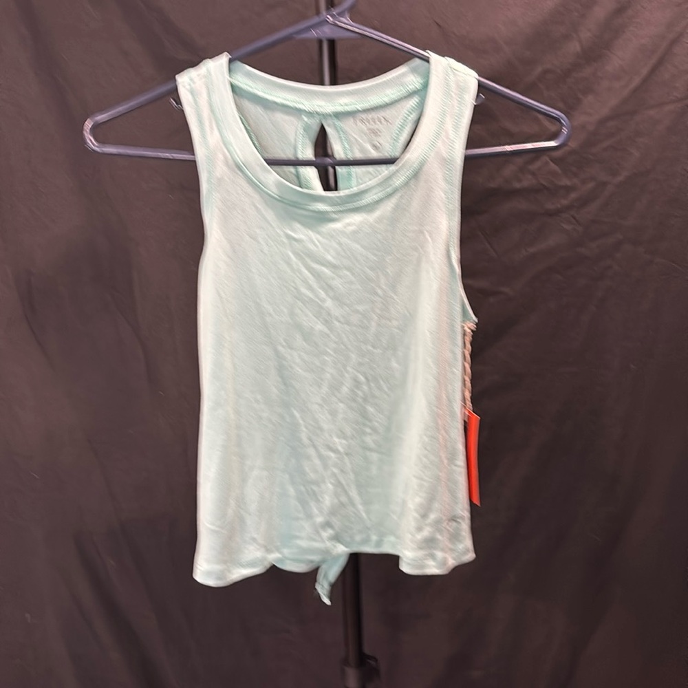 Freely G Roxie tie back tank in aqua size M BNWT